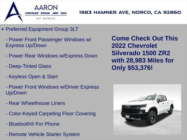 used 2022 Chevrolet Silverado 1500 car, priced at $53,376