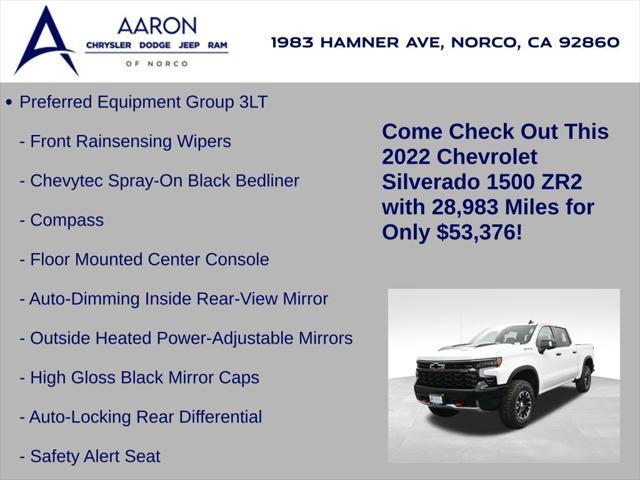 used 2022 Chevrolet Silverado 1500 car, priced at $53,376