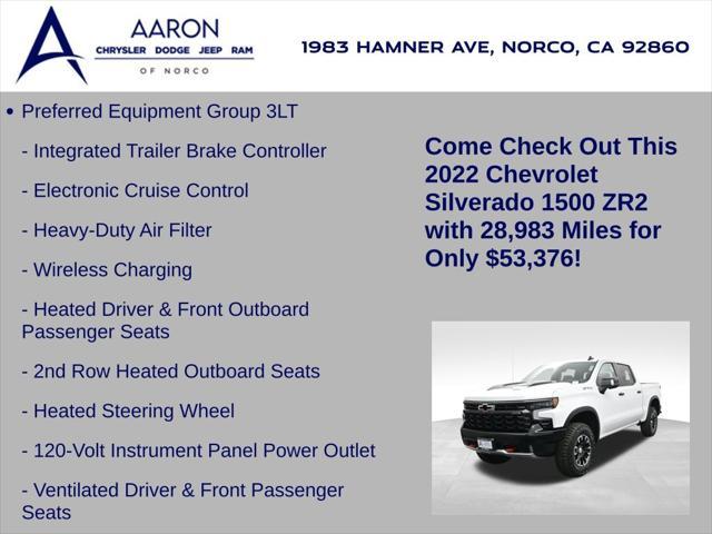 used 2022 Chevrolet Silverado 1500 car, priced at $53,376