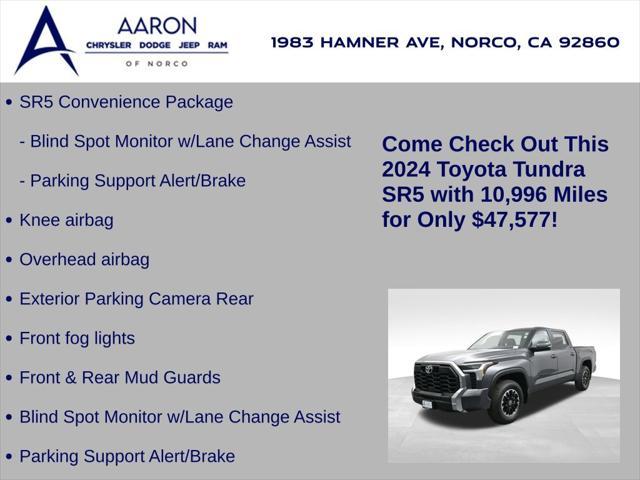 used 2024 Toyota Tundra car, priced at $47,577