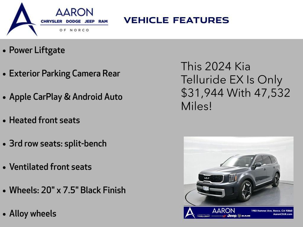 used 2024 Kia Telluride car, priced at $31,944