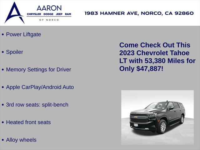 used 2023 Chevrolet Tahoe car, priced at $47,887