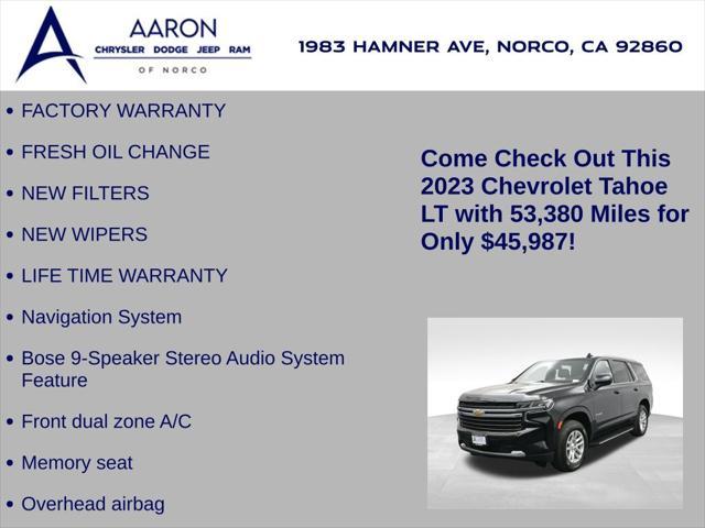 used 2023 Chevrolet Tahoe car, priced at $45,987