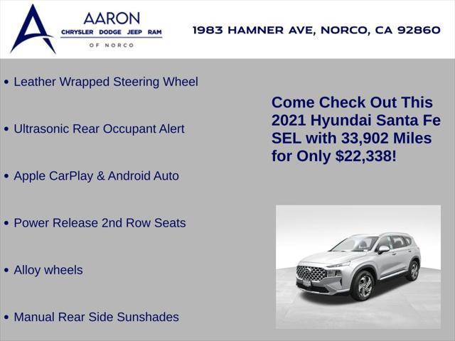 used 2021 Hyundai Santa Fe car, priced at $22,338