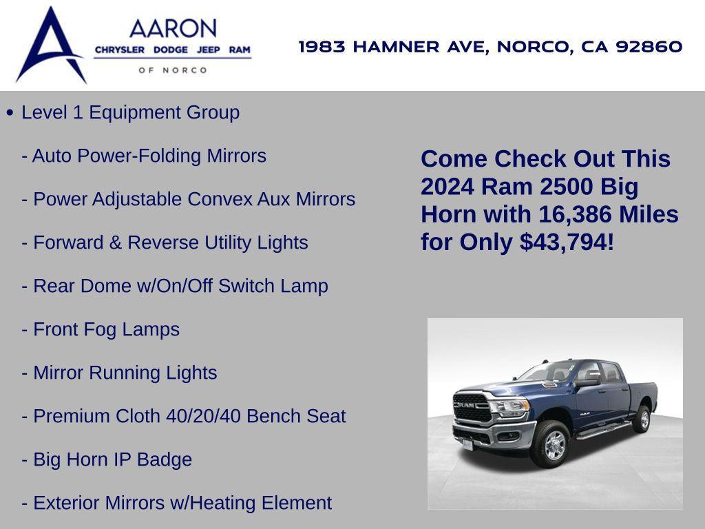 used 2024 Ram 2500 car, priced at $43,794