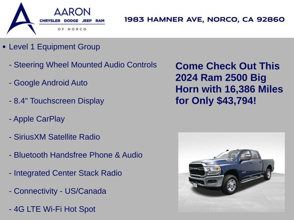 used 2024 Ram 2500 car, priced at $43,794
