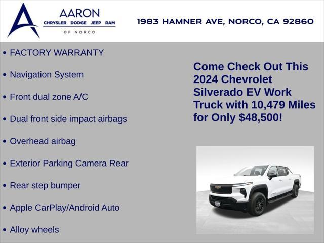 used 2024 Chevrolet Silverado EV car, priced at $48,500