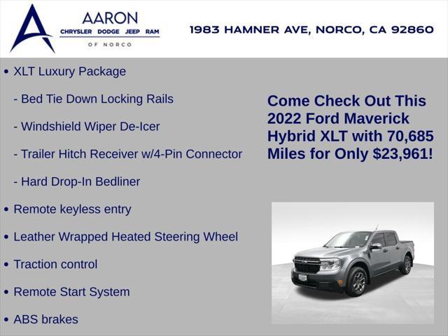 used 2022 Ford Maverick car, priced at $23,961