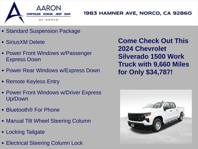 used 2024 Chevrolet Silverado 1500 car, priced at $34,787