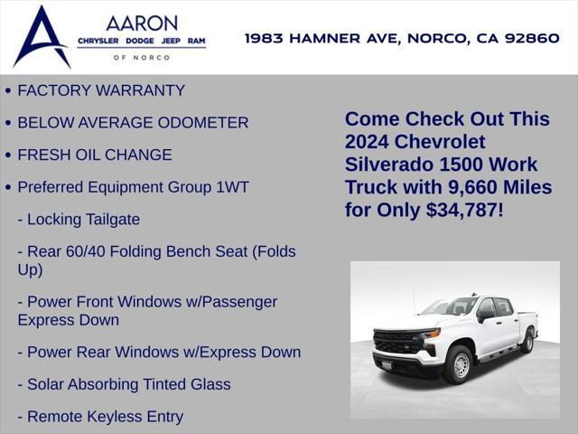used 2024 Chevrolet Silverado 1500 car, priced at $34,787