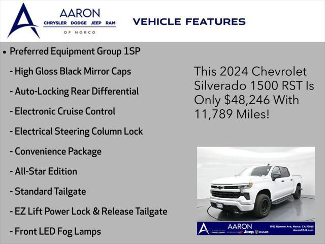 used 2024 Chevrolet Silverado 1500 car, priced at $47,552