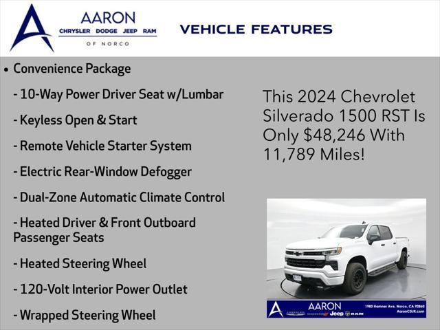 used 2024 Chevrolet Silverado 1500 car, priced at $47,552
