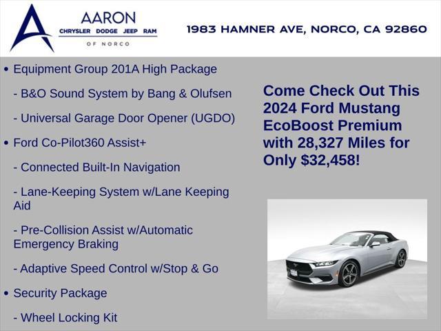 used 2024 Ford Mustang car, priced at $32,458