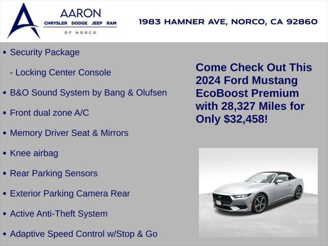 used 2024 Ford Mustang car, priced at $32,458