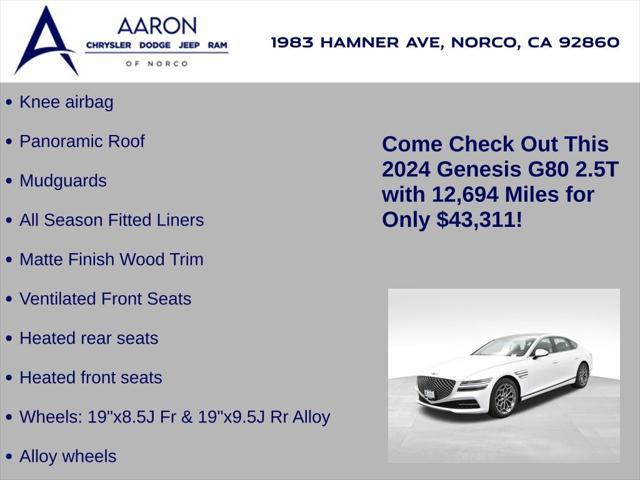 used 2024 Genesis G80 car, priced at $43,311
