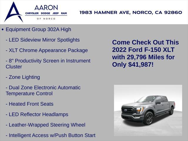 used 2022 Ford F-150 car, priced at $41,987