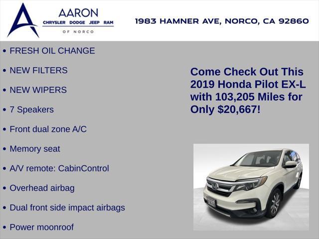 used 2019 Honda Pilot car, priced at $20,667