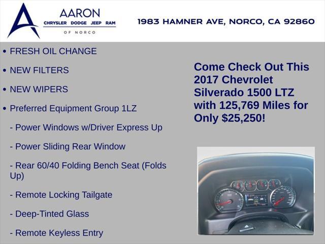 used 2017 Chevrolet Silverado 1500 car, priced at $25,250