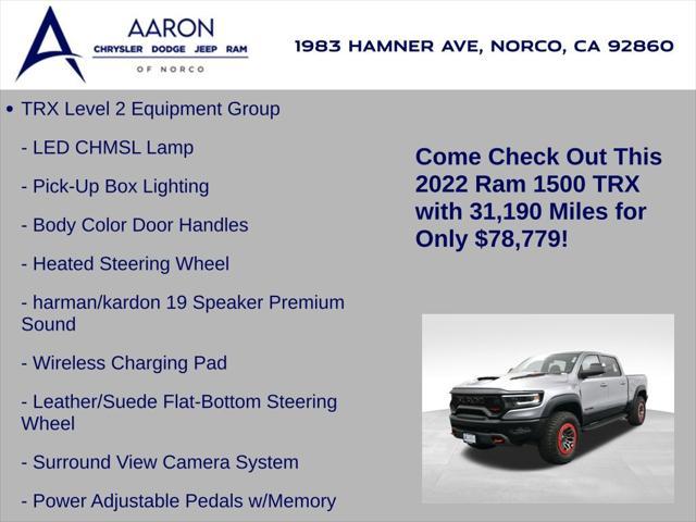 used 2022 Ram 1500 car, priced at $78,779