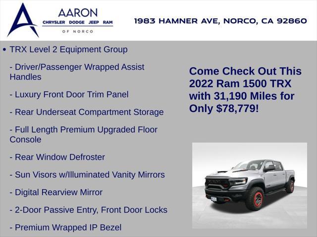 used 2022 Ram 1500 car, priced at $78,779