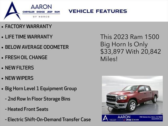 used 2023 Ram 1500 car, priced at $33,897