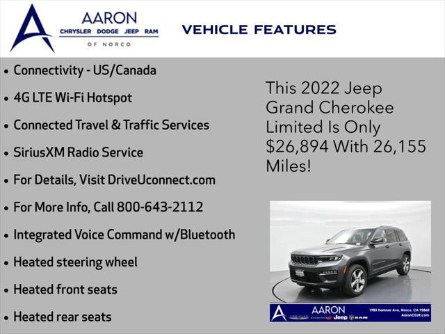 used 2022 Jeep Grand Cherokee car, priced at $26,894