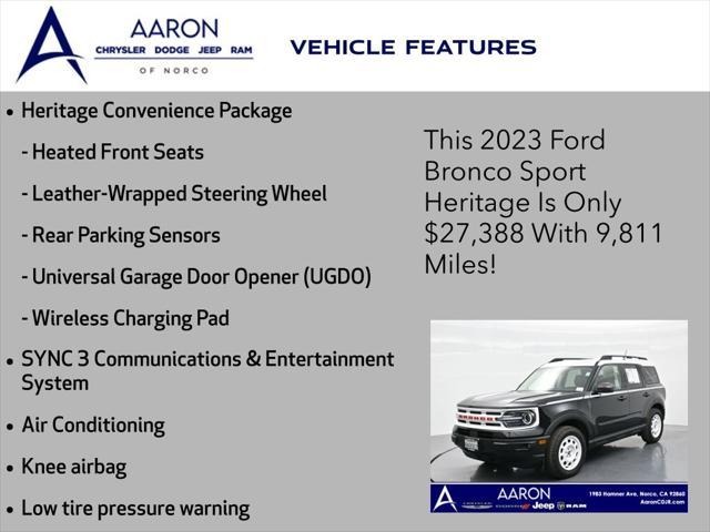 used 2023 Ford Bronco Sport car, priced at $27,166