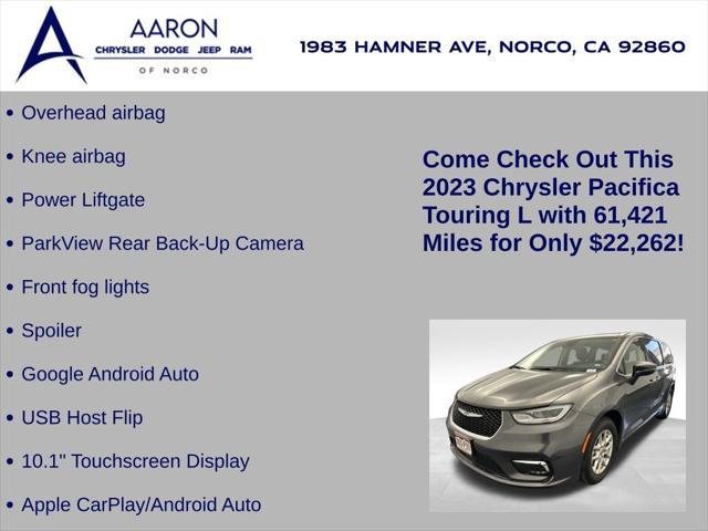 used 2023 Chrysler Pacifica car, priced at $22,262