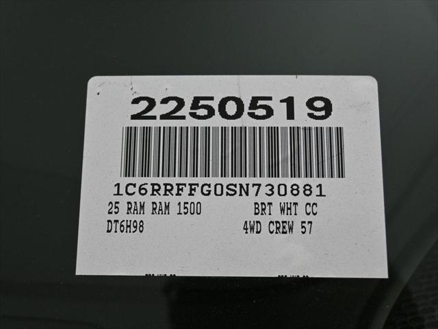 new 2025 Ram 1500 car, priced at $53,140