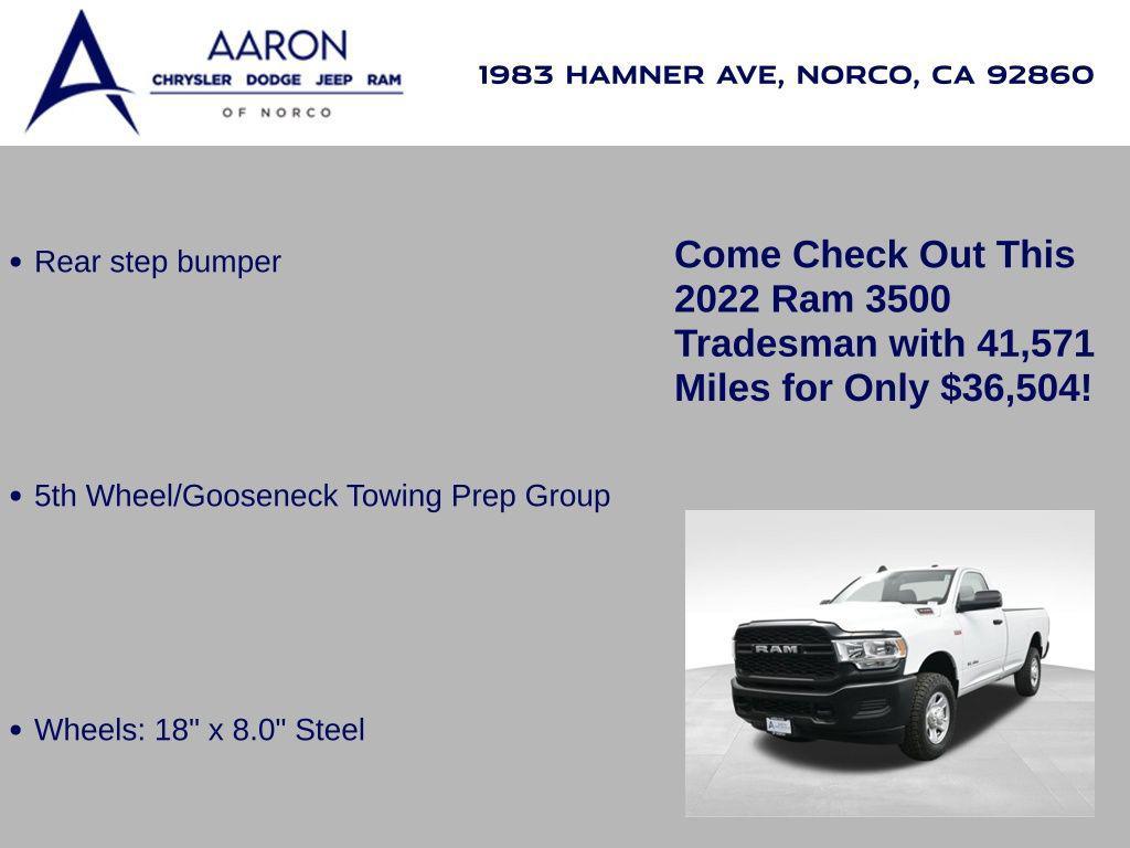 used 2022 Ram 3500 car, priced at $36,504