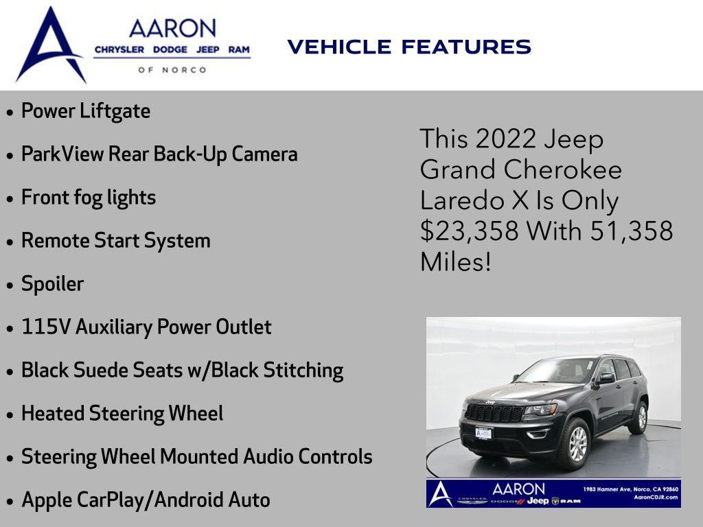 used 2022 Jeep Grand Cherokee car, priced at $23,358