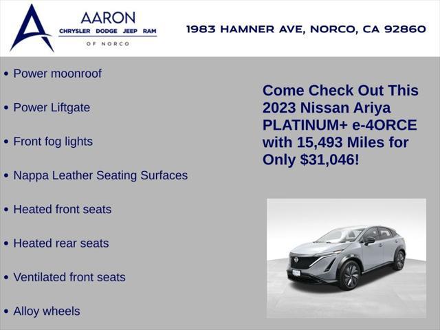 used 2023 Nissan ARIYA car, priced at $31,046