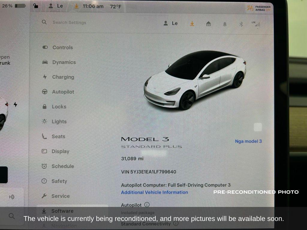 used 2020 Tesla Model 3 car, priced at $21,400