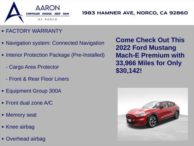 used 2022 Ford Mustang Mach-E car, priced at $30,142
