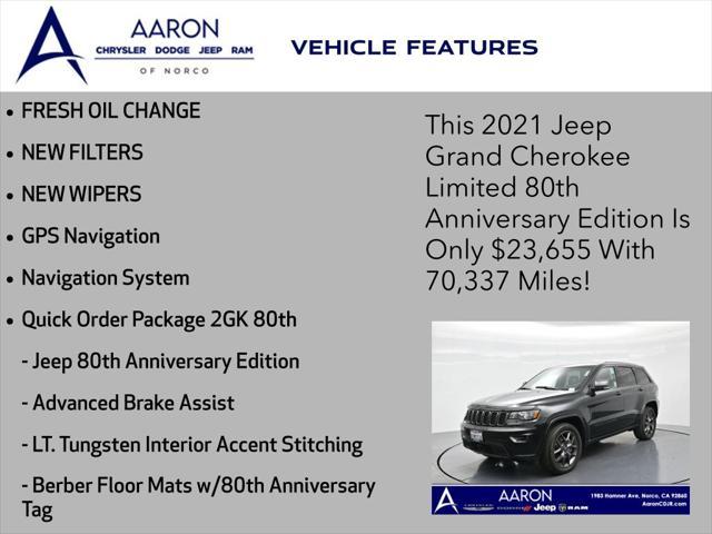 used 2021 Jeep Grand Cherokee car, priced at $23,655