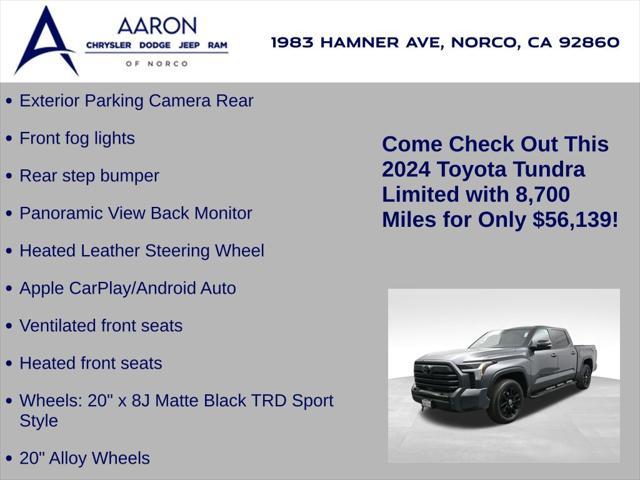 used 2024 Toyota Tundra car, priced at $56,139