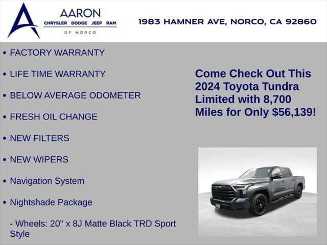 used 2024 Toyota Tundra car, priced at $56,139