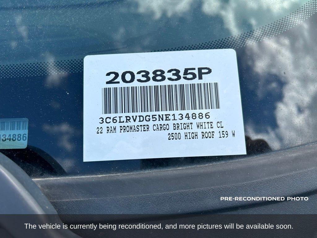 used 2022 Ram ProMaster 2500 car, priced at $26,128