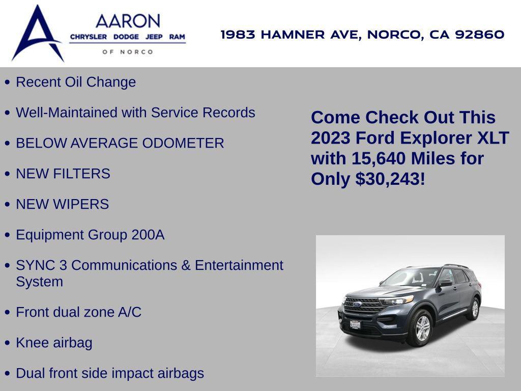 used 2023 Ford Explorer car, priced at $30,243