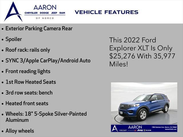 used 2022 Ford Explorer car, priced at $25,276
