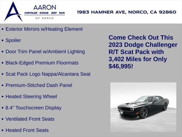 used 2023 Dodge Challenger car, priced at $46,995