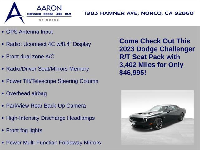 used 2023 Dodge Challenger car, priced at $46,995
