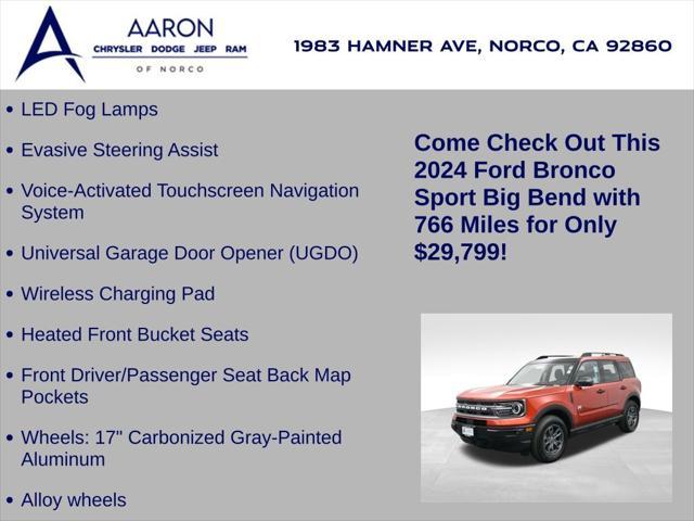 used 2024 Ford Bronco Sport car, priced at $29,799
