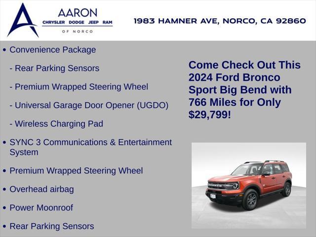 used 2024 Ford Bronco Sport car, priced at $29,799