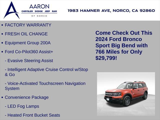 used 2024 Ford Bronco Sport car, priced at $29,799