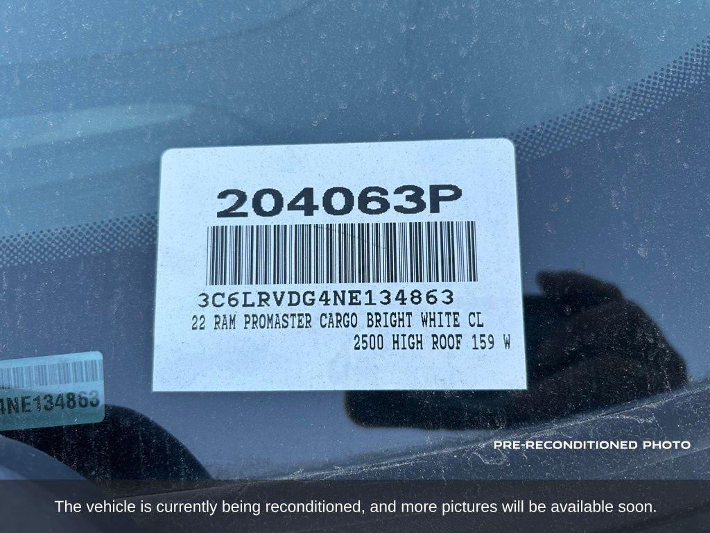 used 2022 Ram ProMaster 2500 car, priced at $30,000