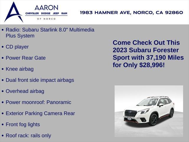 used 2023 Subaru Forester car, priced at $28,996