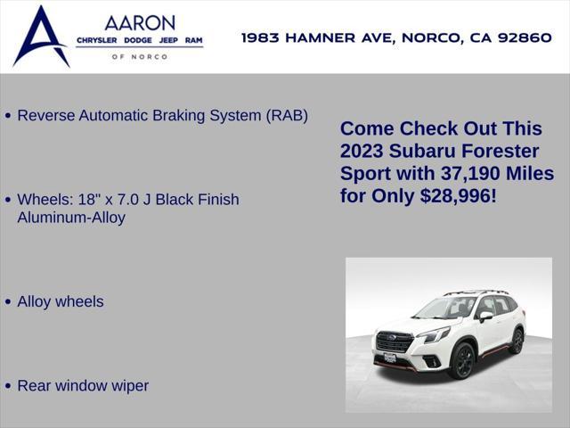used 2023 Subaru Forester car, priced at $28,996