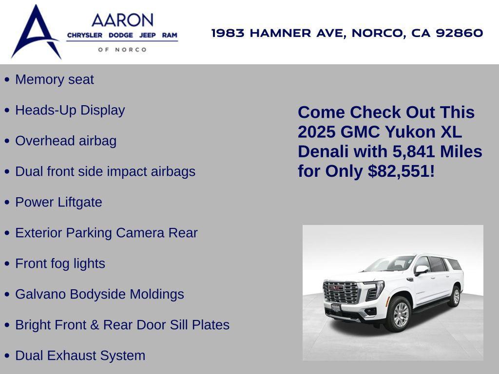 used 2025 GMC Yukon XL car, priced at $82,551