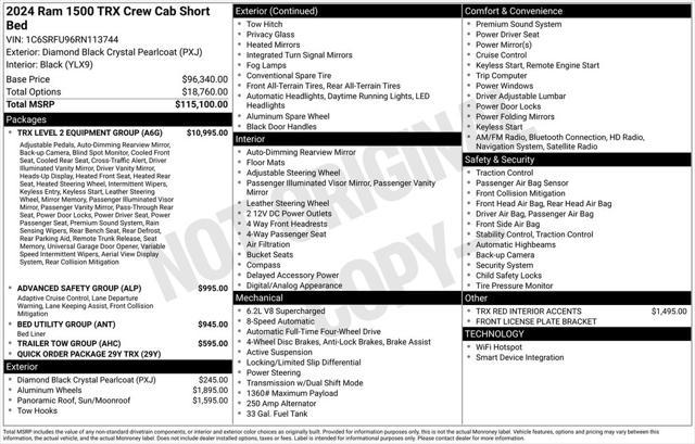 used 2024 Ram 1500 car, priced at $104,439